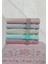 Kadife Dual Bordür 3D Nakışlı Rennkli %100 Pamuk 6 Adet 30X50 cm Mutfak Havlusu 1