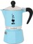 - Rainbow: 3 Cups Ocak Üstü Espresso Pişirici - 130ML - Açık Mavi Renk - Alüminyum Gövde - Patentli Güvenlik Valfi - Tüm Ocak Türleri Için Uygundur (Indüksiyon Hariç) 1