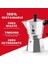 Moka Express Espresso Cezvesi, 3 Kişilik, 130 ml Hacim, Alüminyum Döküm Gövde ve Termoplastik Sap, Gümüş Renk 2