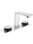 Memoria A4231558 Lavabo Bataryası, 3 Delikli Lavabolar Için, Krom/siyah 1