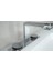 Memoria A4231558 Lavabo Bataryası, 3 Delikli Lavabolar Için, Krom/siyah 2