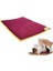 Serin (60X40CM) - 4 Mevsim Kedi/köpek Matı, Sıcak Veya Soğuk Kullanılabilen Minder Yatak (Bordo) 1
