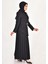 1314 By Coolest Butik Double Kumaş Eteği Pilise Detaylı Kruvaze Yaka Tesettür Elbise 1