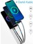 30000mah Güneş Enerjili 2USB MİKRO Lightning ıPhone Type-c Kablolu Powerbank Taşınabilir Batarya 4