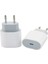 Type-C Hızlı - Başlık Ev Şarj Adaptör Iphone 15 Uyumlu 25W 1