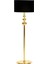 Lmd-01 Gold Kaplama Üçlü Küre Metal Lambader - Gold Şeritli Krem 1