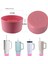 Luxury Quencher & Iceflow Kaymaz Silikon Termos Taban Koruyucu, Pembe 1 Adet 2