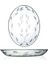 Luxury 1 Adet 33CM Oval Cam Salata Sunum Tabağı Sürgün Desenli 1 Adet 2