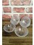 Luxury Kristal Desenli Mini Cam Kase - Tatlı Kasesi - Çerezlik -6 Adet -10 cm 1 Adet 2