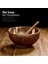 Luxury Jumbo Boy Hindistan Cevizi Kase, Kaşık ve Kase Altlığı - Bowl Kasesi - Bowl Kaşığı - Coconut Bowl 1 Adet 2