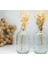 Luxury 2 Adet 100ML Küçük Cam Vazo Şişesi 2X100ML Beyaz Kapaklı (Çiçeksiz) 1 Adet 2