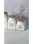Luxury 3 Boy Bambu Vakumlu Porselen Çay Şeker Kahve Kavanozu 3'lu Saklama Takımı 1000ML,750ML,500ML 1 Adet 2