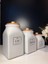 Luxury 3 Boy Bambu Vakumlu Porselen Çay Şeker Kahve Kavanozu 3'lu Saklama Takımı 1000ML,750ML,500ML 1 Adet 3