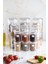 Luxury 18'li Barok Yuvarlak 3 Boy Kavanoz Seti & Saklama Kabı & Erzak Kabı (6*2000 Ml, 6*1000 ml ,6*500 Ml) 1 Adet 2