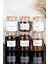 Luxury 6lı Ahşap Vakum Kapaklı Etiketli Çay Şeker Filtre Türk Kahvesi Süt Tozu Cam Kavanoz Seti 800-500 ml 1 Adet 2