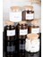 Luxury 6lı Ahşap Vakum Kapaklı Etiketli Çay Şeker Filtre Türk Kahvesi Süt Tozu Cam Kavanoz Seti 800-500 ml 1 Adet 5