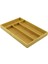 Luxury 4 Bölmeli Ahşap Bambu Kaşıklık 22.5 x 33.5cm (5064) 1 Adet 1
