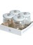 Luxury 4'lü 210 ml Yuvarlak Cam Kavanoz - Crocus Çiçek 1 Adet 4