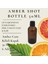 Luxury 6 Adet Detox Şişesi Ginger Shot Amber Cam Çok Amaçlı 50ML 1 Adet 1