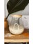Luxury Bambu Kapaklı Çizgi Desenli Cam Kavanoz 1000 ml 1 Adet 1
