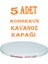 Luxury 5 Adet Konserve Kapağı Beyaz 82 mm Silikonlu - Konserve Kavanoz Kapağı Orijinal Kapak Sbk 1 Adet 1