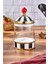 Luxury Porselen Cam Tepeli Siyah Beyaz Battal Boy Kavanoz 2500 ml 1 Adet 1
