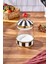 Luxury Porselen Cam Tepeli Siyah Beyaz Battal Boy Kavanoz 2500 ml 1 Adet 4