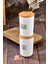 Luxury 2'lü Ahşap Vakum Kapaklı Transfer Etiketli Salt/sugar Akrilik Kavanoz 900ML 1 Adet 3
