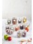 Luxury 12'li Barok Yuvarlak 2 Boy Kavanoz Seti & Saklama Kabı & Erzak Kabı 6*500 ML,6*250 Ml) 1 Adet 2