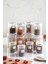 Luxury 12'li Barok Yuvarlak 3 Boy Kavanoz Seti & Saklama Kabı & Erzak Kabı (4*1000 Ml, 4*500 ML,4*250 Ml) 1 Adet 2