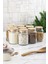 Luxury 9 Lu Set Bambu Kapaklı Cam Kavanoz & Erzak Saklama Kabı 800 ml Orta Boy ( Vakum Kapak ) 1 Adet 4