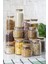 Luxury 9 Lu Set Bambu Kapaklı Cam Kavanoz & Erzak Saklama Kabı 800 ml Orta Boy ( Vakum Kapak ) 1 Adet 5