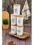 Luxury 5'li Ahşap Vakum Kapaklı Transfer Etiketli Coffe Grubu/tea/sugar Akrilik Kavanoz 900ML Saklama Kabı 1 Adet 3