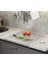 Luxury Paslanmaz Çelik 60 x 50 cm Metal Tezgah Koruyucu L Büküm Tek Taraf Büküm 1 Adet 3
