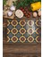 Luxury Cam Kesme Tahtası, Doğrama Tahtası, Etnik Boho Desen, Kalın ve Temperli Kırılmaz Cam, 21*30CM 1 Adet 1