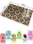 Luxury Cam Kesme Tahtası, Doğrama Tahtası, Etnik Boho Desen, Kalın ve Temperli Kırılmaz Cam, 21*30CM 1 Adet 2