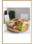 Luxury Bambu 360 Derece Dönen Yuvarlak Lüx Servis Sunum Tabağı Pizza Peynir Sunum Tahtası 31 cm 1 Adet 2