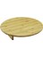 Luxury Yuvaralakmini Sofra MODEL=ÇAP:45CM - Y:8.5cmayaklı Bambu Ahşap Kesim Panosu (5023) 1 Adet 1