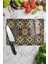 Luxury Cam Kesme Tahtası, Doğrama Tahtası, Etnik Boho Desen, Kalın ve Temperli Kırılmaz Cam, 21*30CM 1 Adet 4