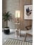 Gardenya Beyaz Ceviz 3 Kat Raflı Modern Dekoratif Ahşap Mdf Lambader 1