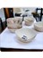 Luxury Carine Noir Gold Mermer Efektli Beyaz Çorba Kasesi 14 cm 6lı Set 1 Adet 1