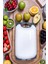Luxury 1 Adet Plastik, Kaydırmaz, Kesme Panosu/ Kesme Tahtası Gri&beyaz 40X24 1 Adet 3