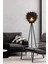 Lotus Metal Ayaklı Yerpuar Anahtarlı Ahşap Modern Tripod Üç Ayaklı Lambader Aydınlatma 3