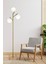 Renji 3lü Eskitme Boyalı Beyaz Camlı Modern Tasarım Metal Lambader 1