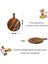 Luxury Pizza Sunum ve Kesme Tahtası,iroko Ağacından , Ahşap Saplı,lazer Kazıma Detaylı Büyük BOY:47CM 1 Adet 3