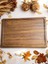 Luxury Masif Et Tahtası Steak Board - Oluklu Doğrama Tahtası Büyük Boy 40 x 27,5 cm Tek Parça - Yekpare 1 Adet 1