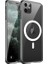 Apple iPhone 11 Için Magsefe ile Uyumlu Çok Şık Magnetik Şeffaf Kılıf Sararmaya Dayanıklı Polikarbonat Arka Cam ve Darbeye Dayanıklı Silikon Kenarlı Kılıf 1