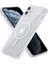 Apple iPhone 11 Için Magsefe ile Uyumlu Çok Şık Magnetik Şeffaf Kılıf Sararmaya Dayanıklı Polikarbonat Arka Cam ve Darbeye Dayanıklı Silikon Kenarlı Kılıf 2