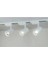 Beyaz Kasa ve Beyaz Işık 4 Adet 360 Derece Dönen LED Ray Spot Lamba 1 Metre Raylı Armatür 3