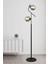 Lugo 2 Li Siyah Lambader Füme Camlı Modern , Oturma Odası ,yatak Odası , Salon Lambader 1